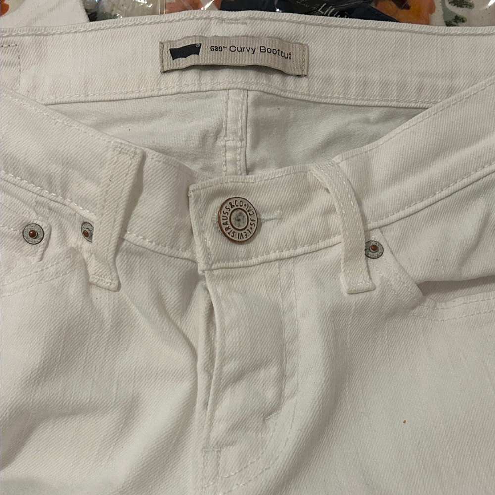 Levi's Women's Boot Cut Jeans - White